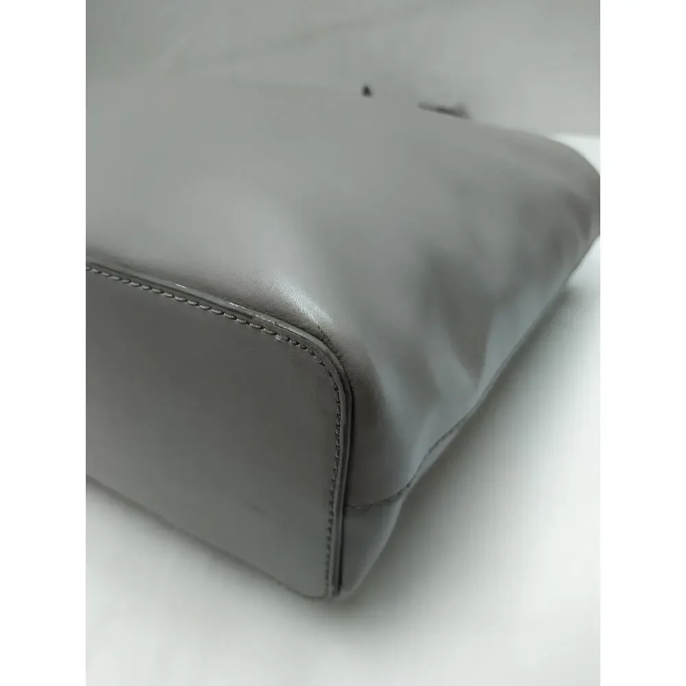 Kate Spade New York Taupe Brown Leather Double Handles Tote Bag_12